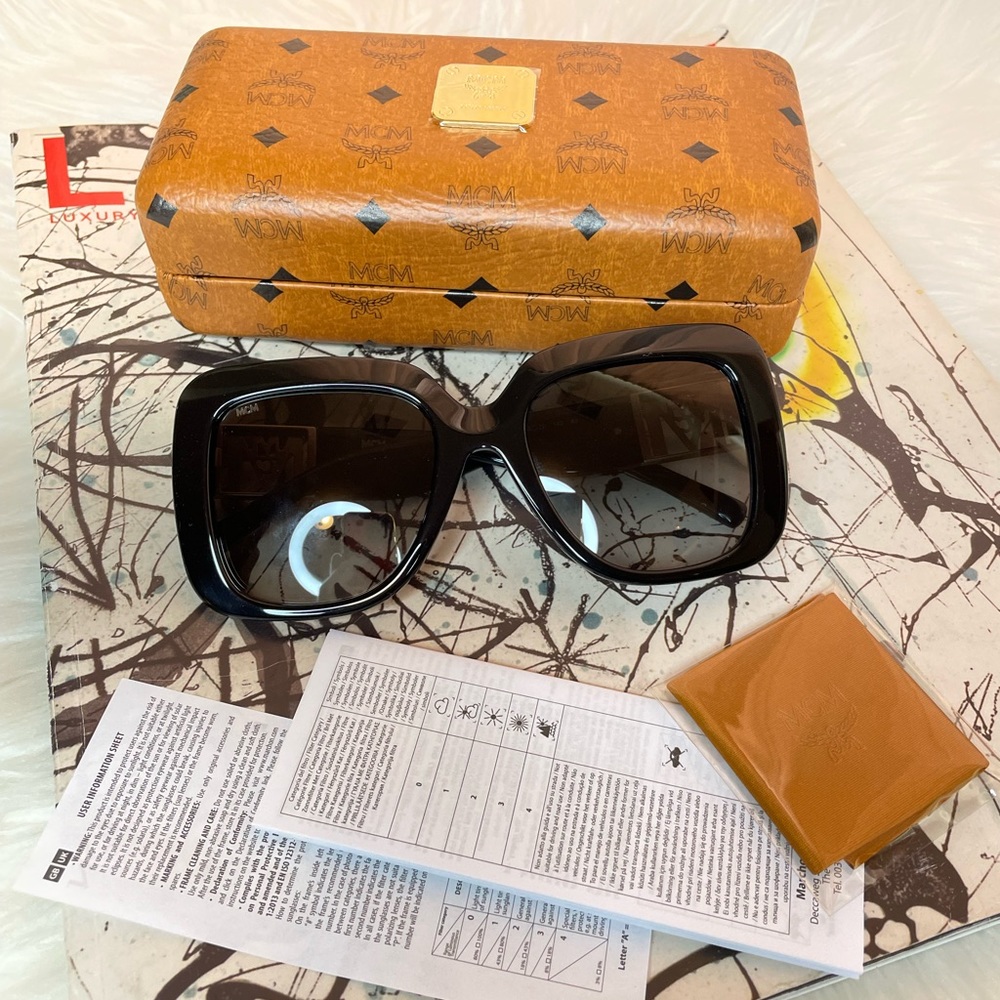 NEW MCM Sunglasses with Leather Case